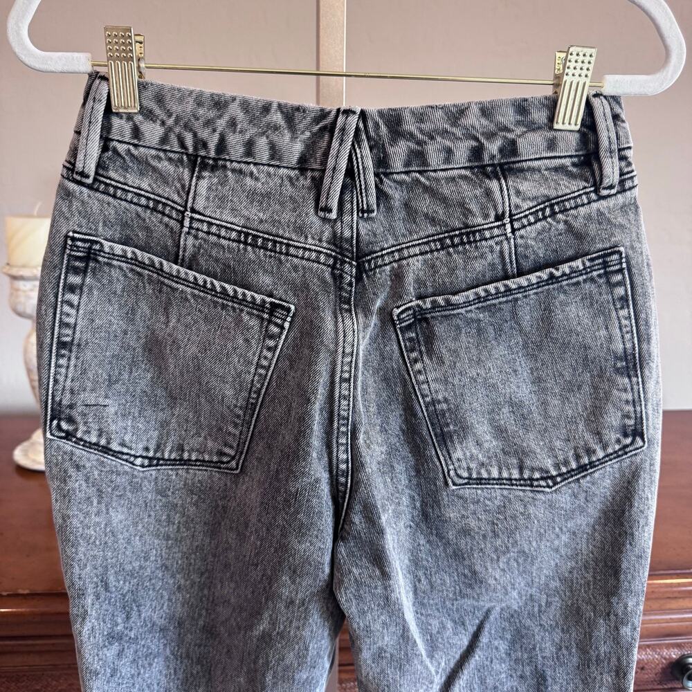 GOOD AMERICAN Good ’90s Icon Straight Jeans Charcoal Size 4/27 NWOT - Picture 6 of 11
